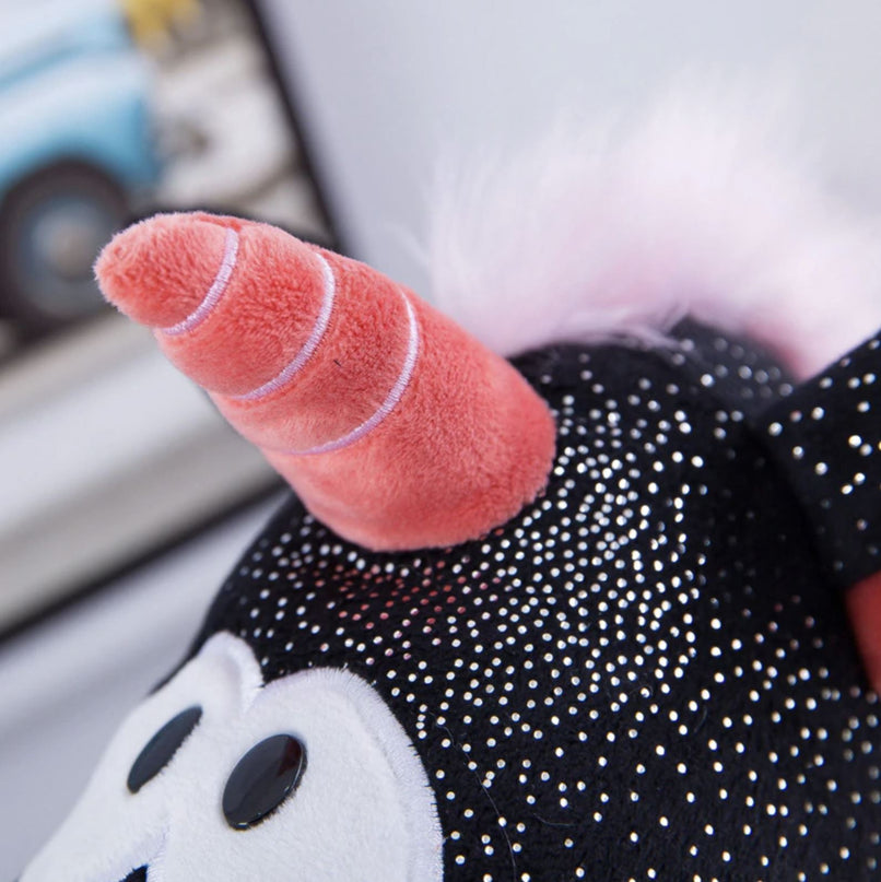 Black Unicorn Plush