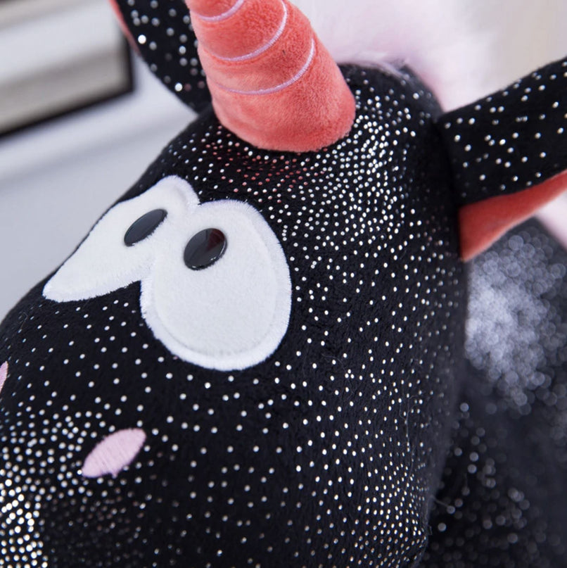 Black Unicorn Plush