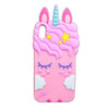 pink unicorn silicone iphone case