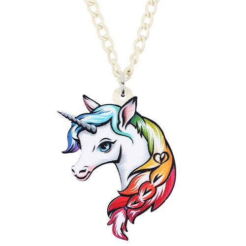 Opal Unicorn Necklace