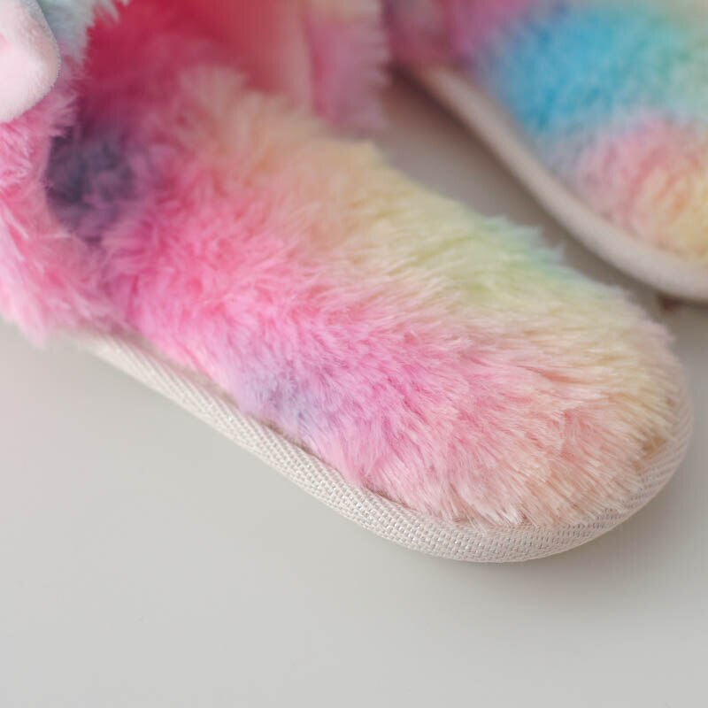 NEW UGG Rainbow Unicorn Faux Fur Sandal sz 7c – Me 'n Mommy To Be
