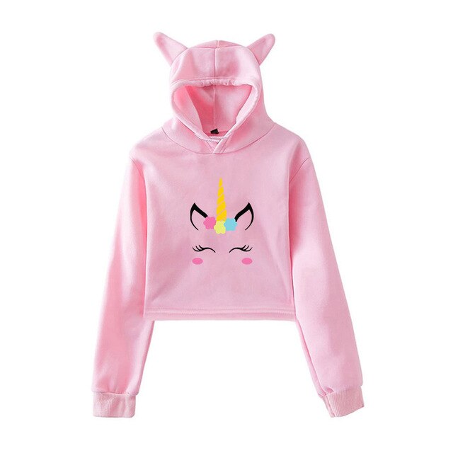 Unicorn Face Hoodie
