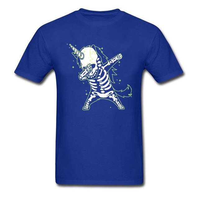 Dabbing Unicorn Skeleton Shirt