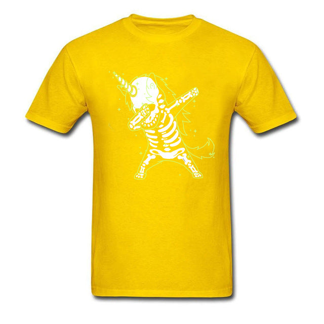Dabbing Unicorn Skeleton Shirt