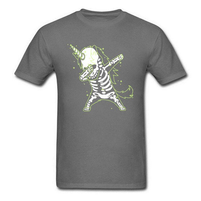 Dabbing Unicorn Skeleton Shirt