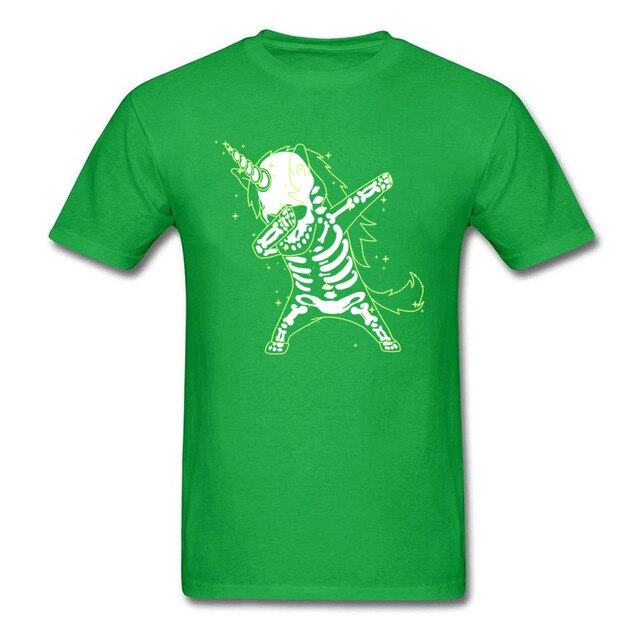 Dabbing Unicorn Skeleton Shirt