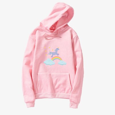 Jumping Rainbow Unicorn Hoodie