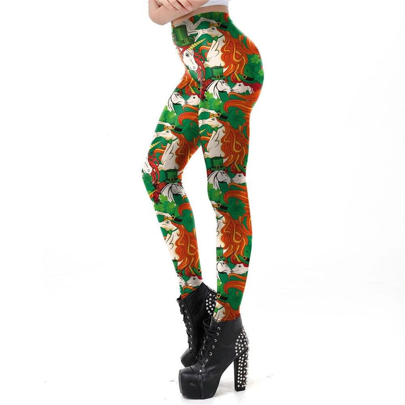 St Patrick Unicorn Leggings