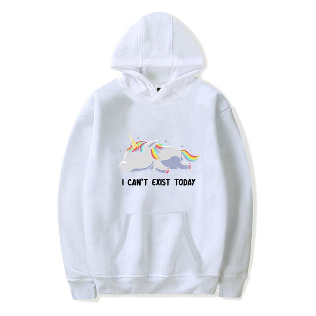 Tired Unicorn Hoodie