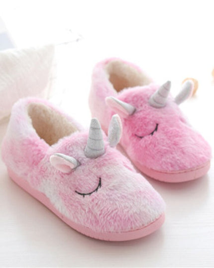 Fluffy Unicorn Slippers