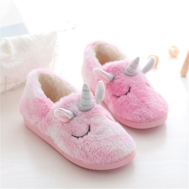 Fluffy Unicorn Slippers