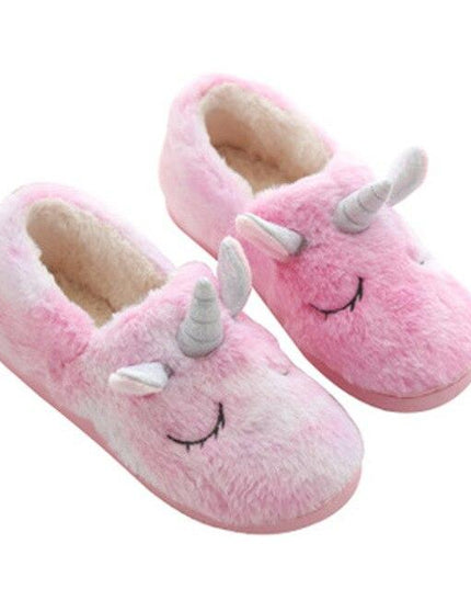 Fluffy Unicorn Slippers