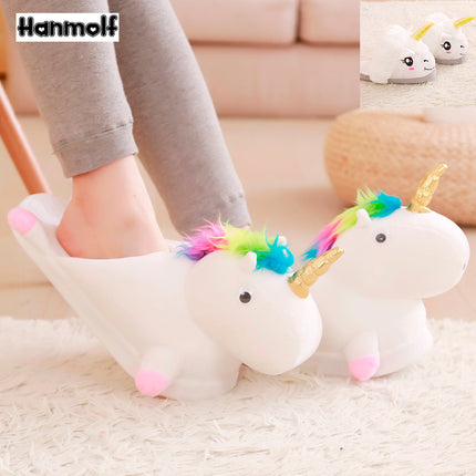Cosmic 3D Unicorn Mule Slippers