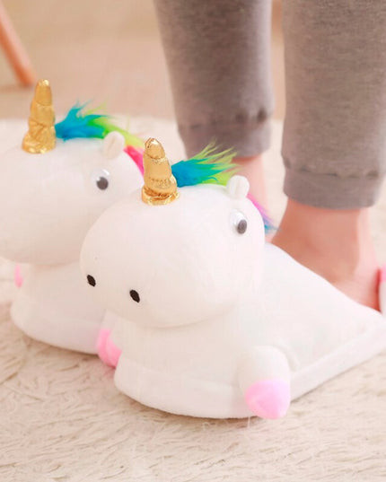 Cosmic 3D Unicorn Mule Slippers