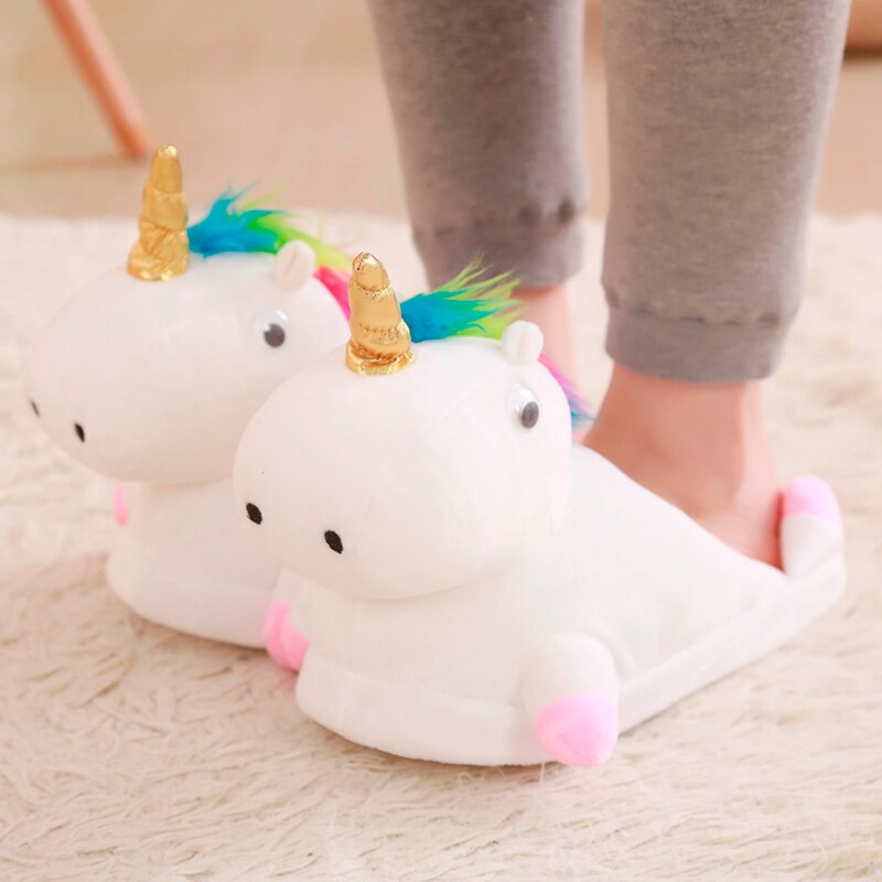 Cosmic 3D Unicorn Mule Slippers