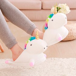 Cosmic 3D Unicorn Mule Slippers