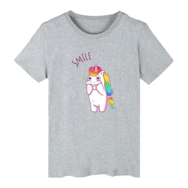 Kawaii Unicorn Smile Shirt