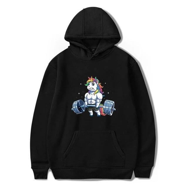 Lifting Unicorn Hoodie