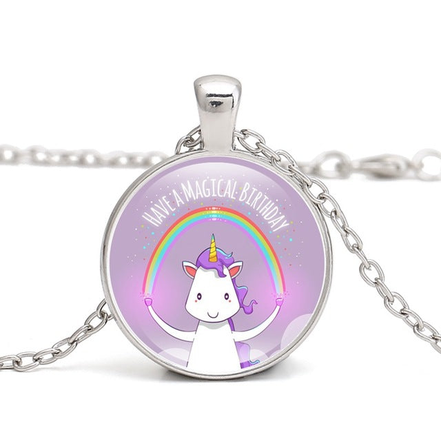 Unicorn Birthday Necklace