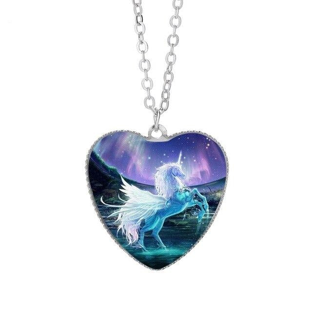 Prancing Unicorn Necklace