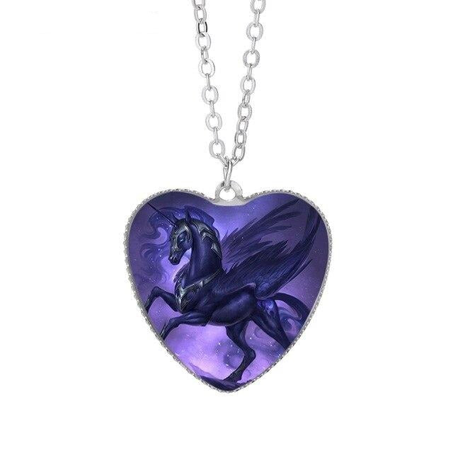 Black Alicorn Necklace