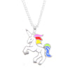 White Unicorn Necklace