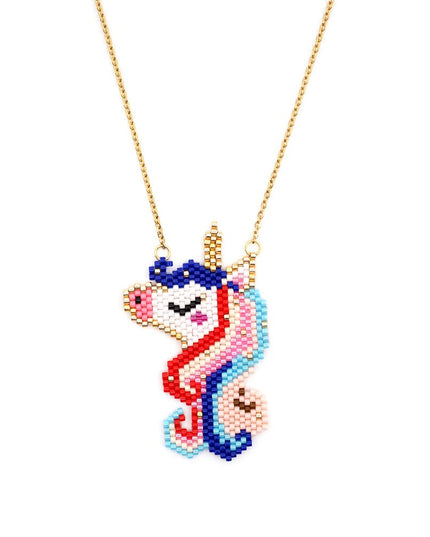Beaded Unicorn Necklace