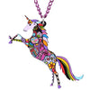 Colored Unicorn Necklace