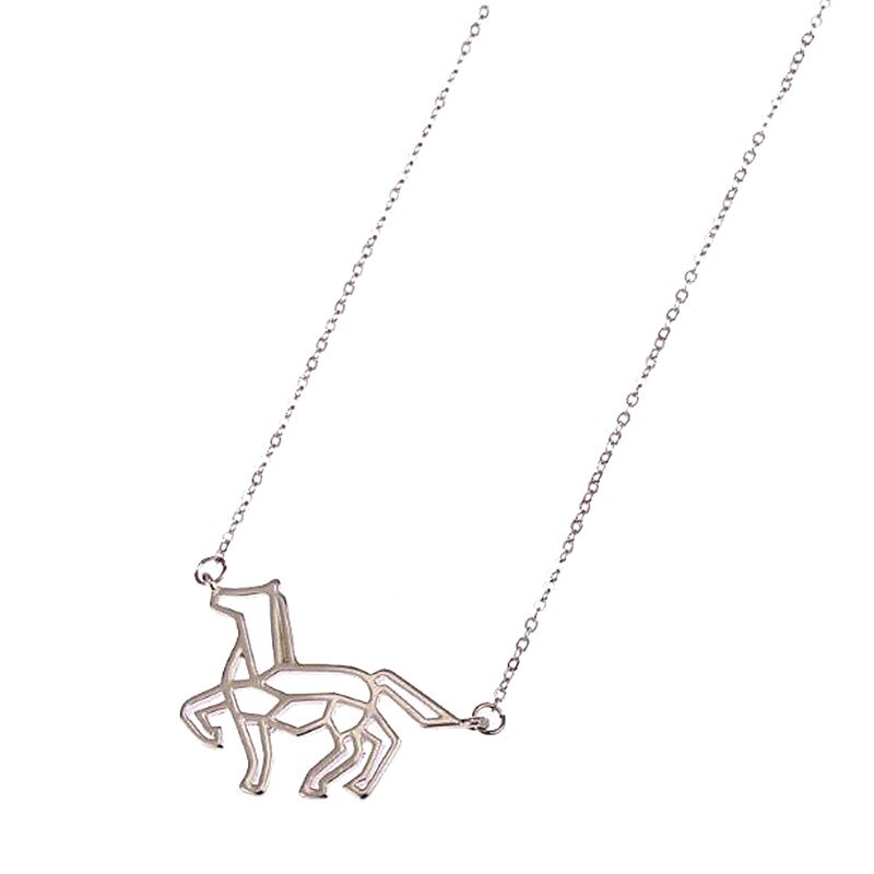 Geometric Unicorn Necklace