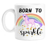 Born To Sparkle Unicorn Mug