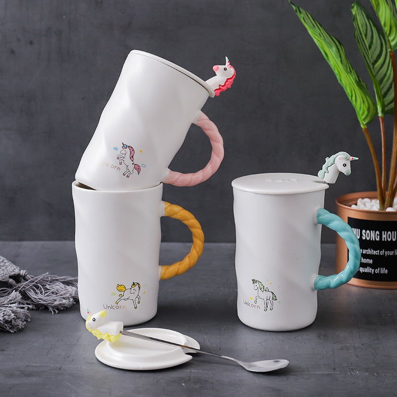 Unicorn With Spoon Mug