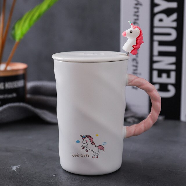 Unicorn With Spoon Mug