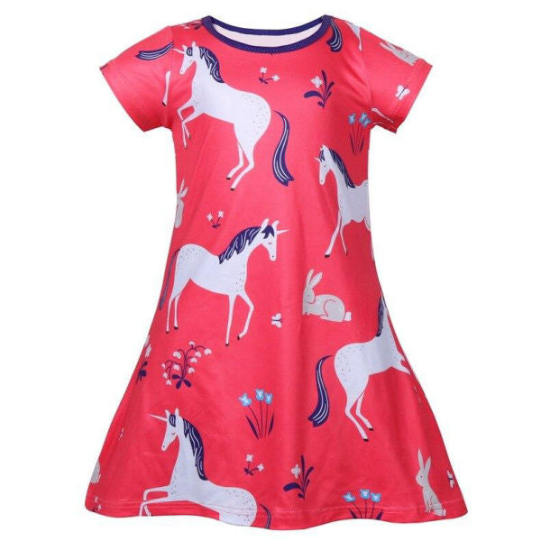 Red unicorn dress discount