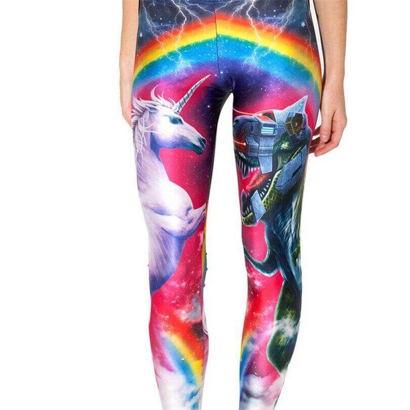 Unicorn T rex leggings 2