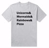 Unicorns Mermaids Rainbows Pizza Shirt | 🦄 Kawaii Unicorn Store