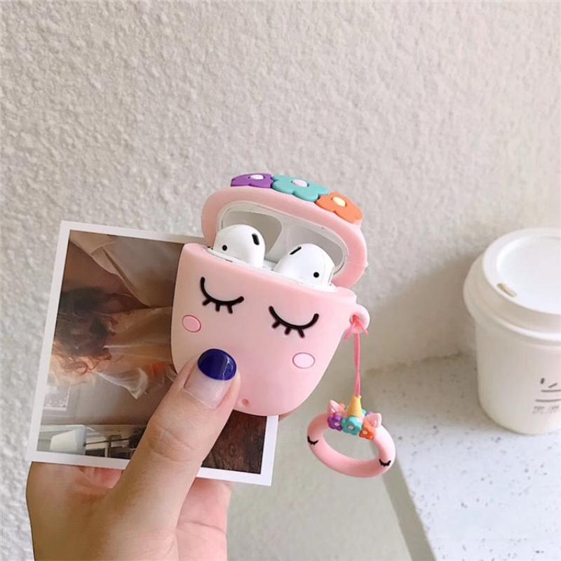White Unicorn AirPods Case